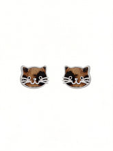 Leopard Print Cat Earrings - Cute Y2K Style for Fashion - Lovers